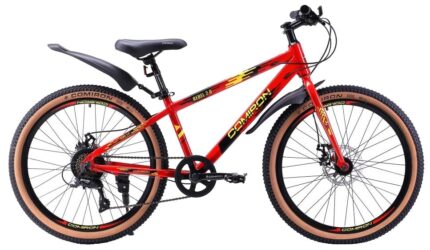 Велосипед подростковый 24" COMIRON Rebel 1.0 Al 13"(красный) 12,8 кг(8ск) 720230