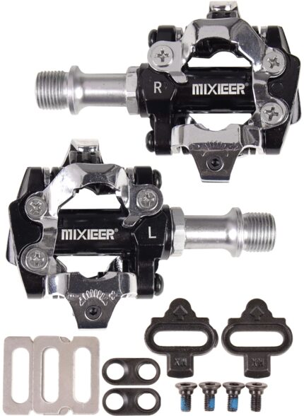 Педали ROAD Mixieer Gengis Khan MX-P520  Al ось Cr-Mo 9/16 п/подшипники контакные черный