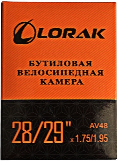 Камера 28  LORAK 28 х 1,75/1,95  A/V 48 мм черный