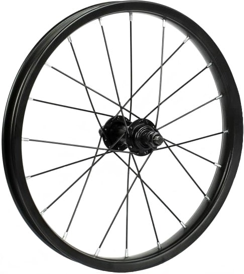 Колесо переднее 16" Fe/1 20H VRS втулка Fe гайки черный Колесо переднее 16" Fe/1 20H VRS втулка Fe гайки черный