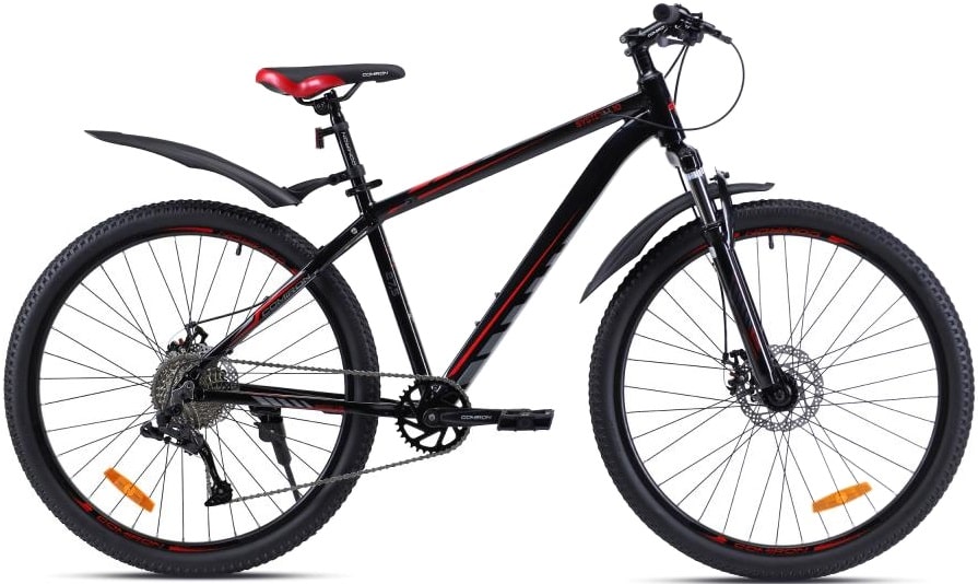 Велосипед горный 27,5" COMIRON System Al disc 17"(черный/красный) 13,2 кг(10 ск) 720781 Велосипед горный 27,5" COMIRON System Al disc 17"(черный/красный) 13,2 кг(10 ск) 720781