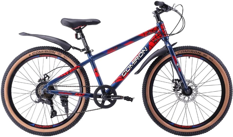Велосипед подростковый 24" COMIRON Rebel 1.0 Al 13"(синий/красный) 13,5 кг(8ск) 720232 Велосипед подростковый 24" COMIRON Rebel 1.0 Al 13"(синий/красный) 13,5 кг(8ск) 720232