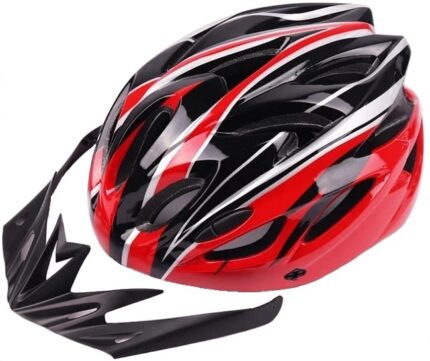 Шлем VINCA VSH-25 "Back-red" 24 отв L (58-62) IN-MOLD черный/красный
