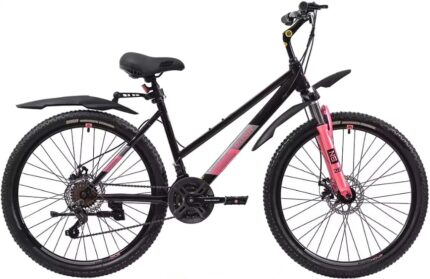 Велосипед горный 26" RUSH HOUR Lady 515 disc 19"(черный) 15,5 кг(21ск)