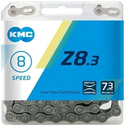 Цепь вело KMC Z-8.3 с замком 7,3 мм 116 звеньев 7/8 скор серый