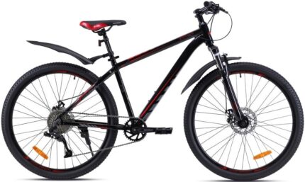 Велосипед горный 27,5" COMIRON System Al disc 19"(черный/красный) 13,2 кг(10ск) 720779
