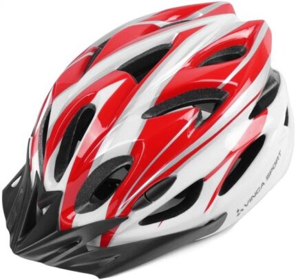 Шлем VINCA VSH-25 "Red-white" 24 отв (58-62) IN-MOLD красный/белый