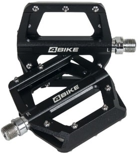 Педали МТВ 4BIKE K313 Al ось 9/16 Cr-Mo 120 х 98 х16 мм 2 п/подш шипы черный