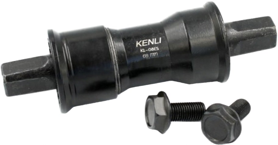 Каретка картридж Kenli KL-08ES 68/122,5 мм стальные чашки черный Каретка картридж Kenli KL-08ES 68/122,5 мм стальные чашки черный