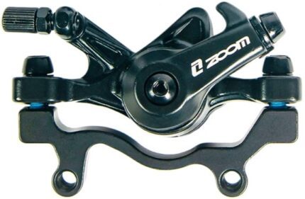 Калипер ZOOM DB-285 F203/R180 (адаптер+калипер+колодки+крепл) черный