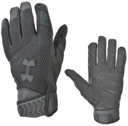 Перчатки вело д/п Under Armour (XL) кожа/сетка черный