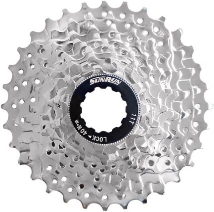 Кассета 9 звезд SunRun 11-32T никелированная серебро 685862