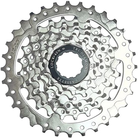 Кассета 7 звезд Tri-Diamond 11-32T хромированная серебро Кассета 7 звезд Tri-Diamond 11-32T хромированная серебро