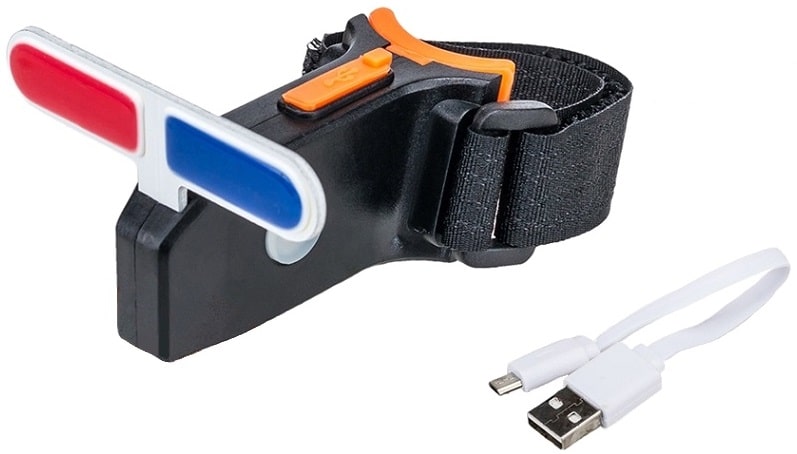 Фонарь AT LED 5 режимов Li-ion АКБ USB шнур черный/оранжевый 3265343 Фонарь AT LED 5 режимов Li-ion АКБ USB шнур черный/оранжевый 3265343