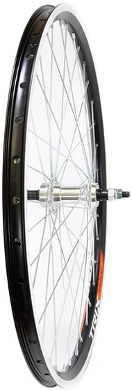Колесо заднее 24" Al/2 36H Veros втулка Al (Shunfeng) гайки черный