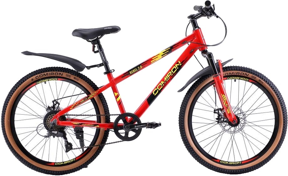 Велосипед подростковый 24" COMIRON Rebel 2.0 Al 13"(красный) 13,5 кг(7ск) 685588 Велосипед подростковый 24" COMIRON Rebel 2.0 Al 13"(красный) 13,5 кг(7ск) 685588