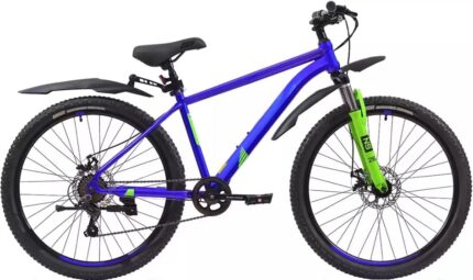 Велосипед горный 26" RUSH HOUR NX-605 disc 16"(синий) 16,2 кг(7ск)