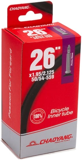 Камера 26  CHAOYANG 26 х 1.95/2,125  F/V 48 мм черный