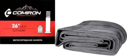 Камера 26  COMIRON 26 x 4,0 (98-559) A/V для Fat Bike черный 685838