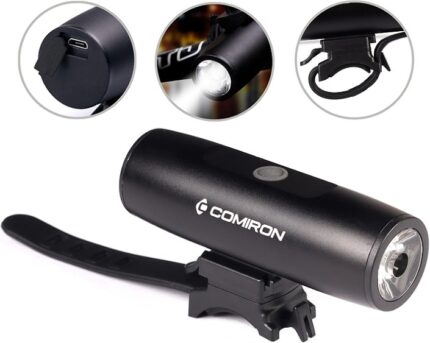 Фара Comiron Roll TX-300 1 диода 300 lm АКБ 3,7V/2200 mAh USB черный 9356