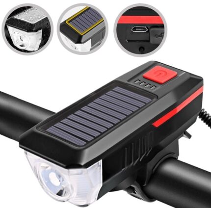 Фара Comiron SUN-2 1 диод 350 lm АКБ 3,7V/2000 mAh USB сигнал черный/красный 9362