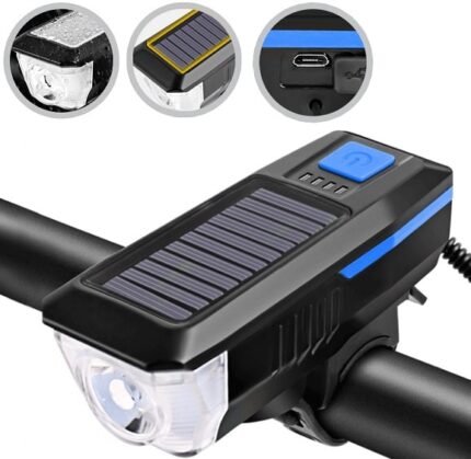 Фара Comiron SUN-2 1 диод 350 lm АКБ 3,7V/2000 mAh USB сигнал черный/синий 9363