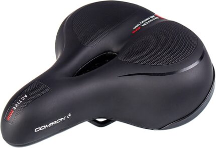 Седло вело Comiron Tokyo C-012  265 x 220 мм отверствие з/пружины черный 686345