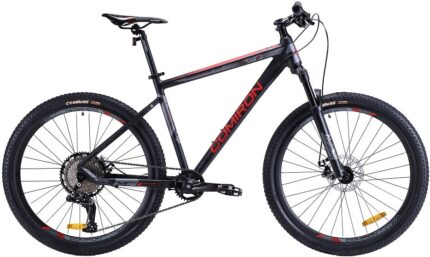 Велосипед горный 27,5" COMIRON Predator 2.0 Al Hdisc 19"(черный/красный) 13,5 кг(11ск) 740908