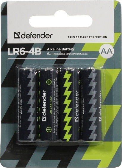 Элемент R-06 Defender alkaline питания 1,5V