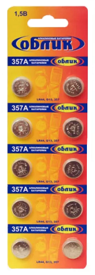 Элемент 357А Облик alkaline питания 1,5V