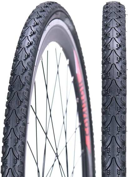 Покрышка 28  COMIRON 700 x 38C (40-622) J-166 слик черный