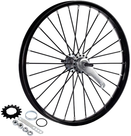 Колесо заднее 18" Fe/1 28H VRS втулка 1 ск черный Колесо заднее 18" Fe/1 28H VRS втулка 1 ск черный