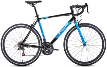 Велосипед шоссейный 28" TRINX Tempo 1.0 Al 50 см (черный/синий) 12,6 кг(21ск)
