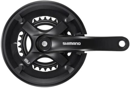Система 3 звезды Shimano Tourney TY501 Кв 42/34/24T защита болты 165 мм черный