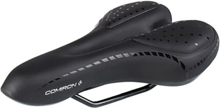Седло вело Comiron MIR M-017  280 x 155 мм эластомер гель вентиляция черный 686368
