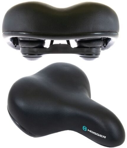 Седло вело Hogger HG-55208E 255 х 208 мм комфортное эластомерное черный