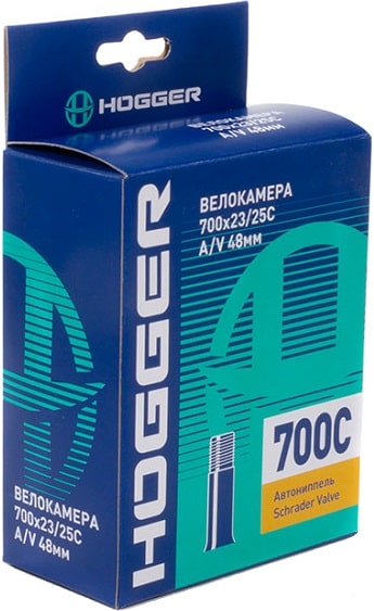 Камера 28  HOGGER 700 х 23/25C  A/V 48 мм черный