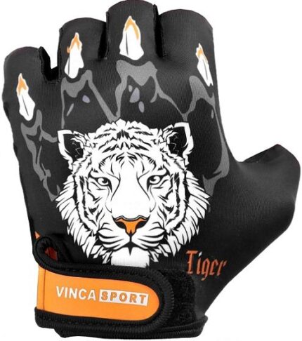 Перчатки вело к/п VG-974 Tiger (M) черный/оранжевый