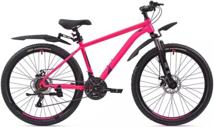 Велосипед горный 26" RUSH HOUR NX-615 disc 14"(розовый) 16,8 кг(21ск)