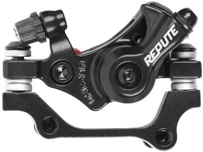 Калипер Repute DSC-710  F180/R160 (адаптер+калипер+колодки+крепл) черный
