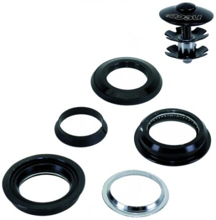 Колонка рулевая Neco п/катр 1-1/8" алюм/сталь 28.6/44/30 мм черный 5-390320