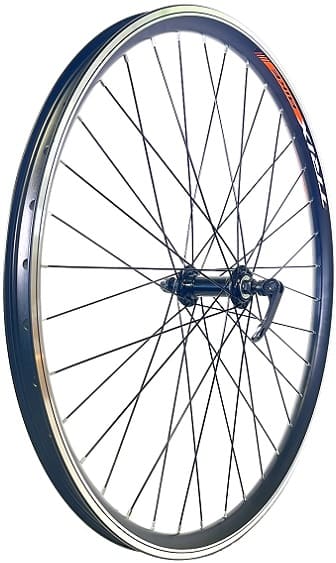 Колесо переднее 26" Al/2 36H Veros втулка Al эксцентрик черный