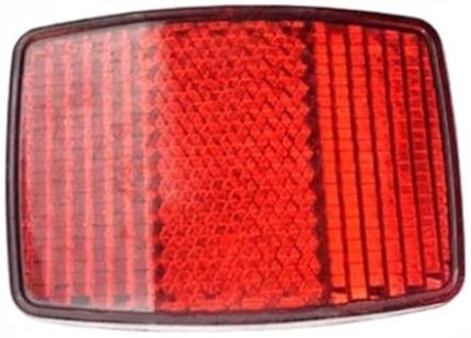 Отражатель задний HL-R03A прямоугольный крепление гайка красный 3264111