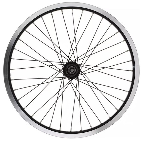 Колесо переднее 20" Al/1 48H Veros втулка Fe (Shunfeng) гайки BMX черный Колесо переднее 20" Al/1 48H Veros втулка Fe (Shunfeng) гайки BMX черный