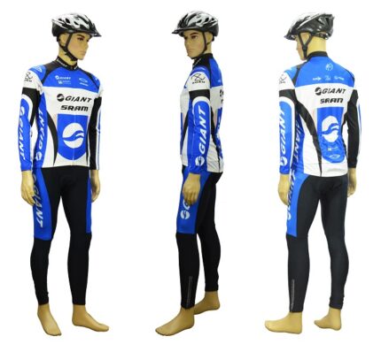 Велокуртка+велоштаны JB0201 (XL) синий/белый