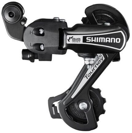 Перекл/задний Shimano Tourney RD-TY21-B на петух 6-7 ск GS черный