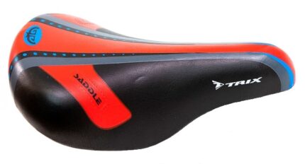 Седло вело Trix AZ-0625 детское 230 х145 мм замок черный/красный