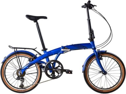 Велосипед складной 20" STARK Jam 20.1 Al 11" (синий/черный) 12,7 кг (7 ск)