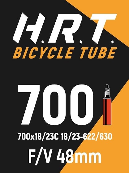 Камера 28  H.R.T. 700 x 18/23C F/V (Presta) 48 мм черный 00-010046