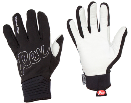 Перчатки лыжные REX Thermo Plus Glove (S) черный/белый